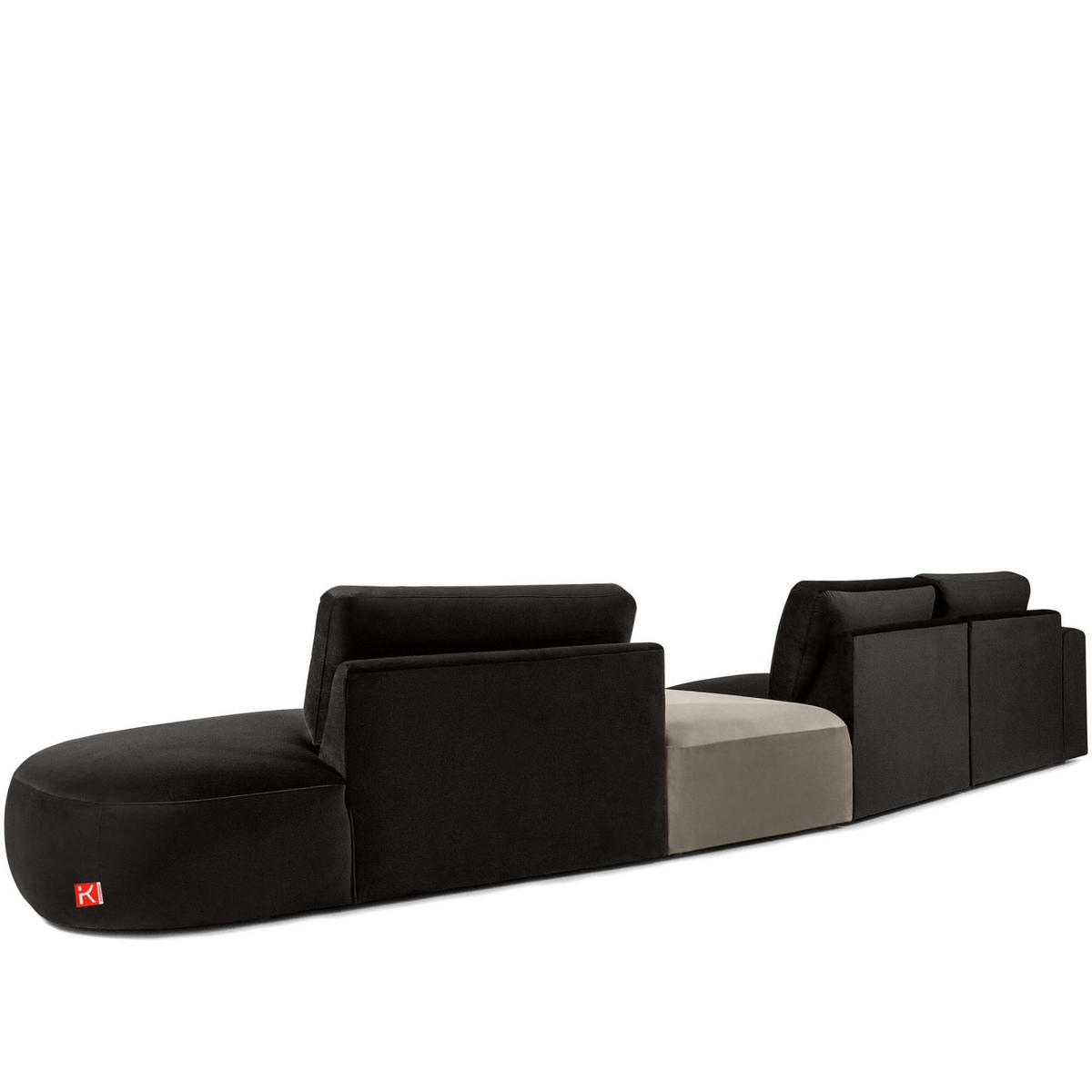 5-SITZER ECKSOFA ZUCCO Velour rechts, Braun - Braun, Textil (430/84/105cm) - KONSIMO®