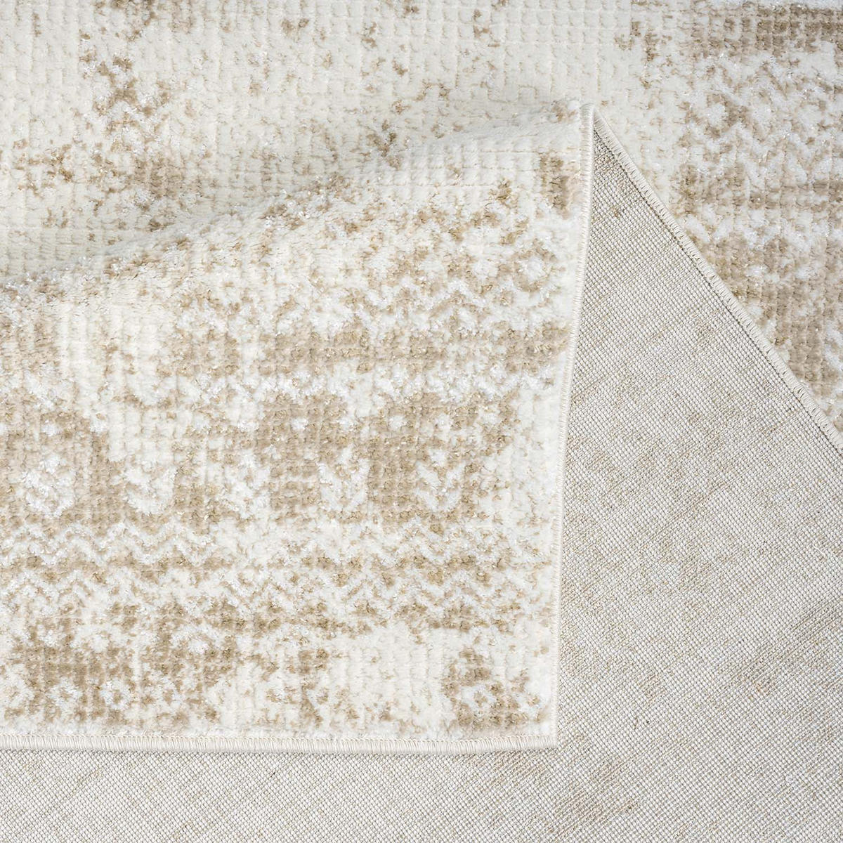 KURZFLOR-TEPPICH Antik 232 Creme 80x300 cm - Creme, Textil (80/300cm) - carpet city