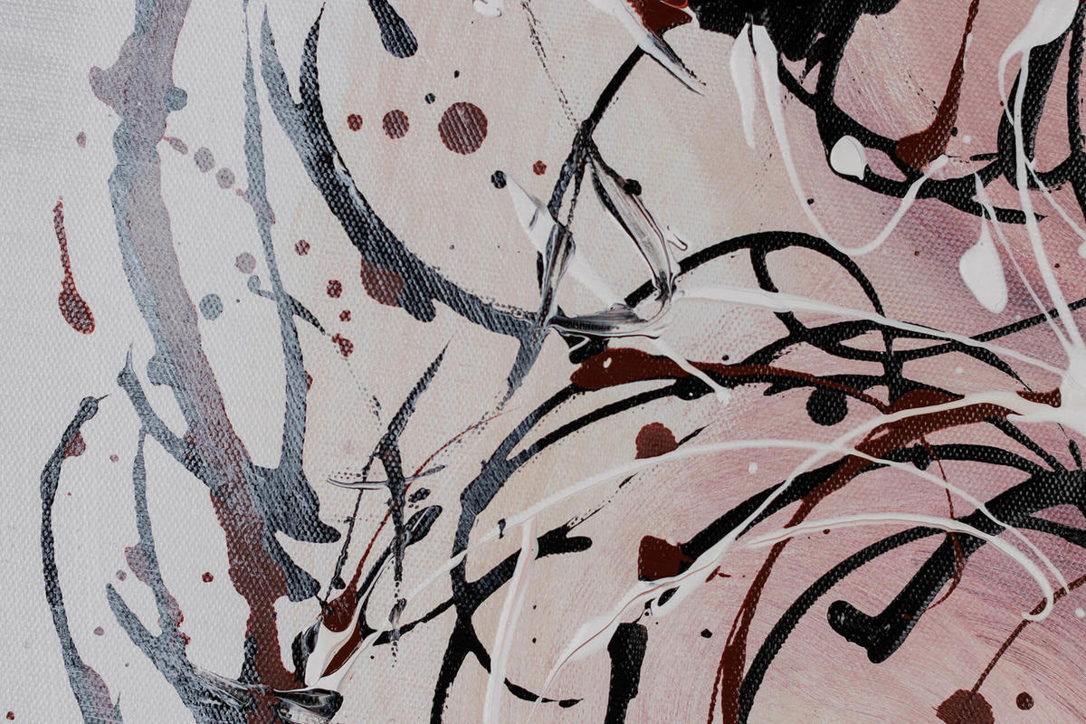 ACRYLBILD HANDGEMALT 60/90 cm - Pink/Grau, Holz/Textil (1.3/90cm) - KUNSTLOFT
