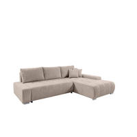 ECKSOFA Vogar In Poso - Beige, Holzwerkstoff/Textil (265/185cm) - Fun Möbel