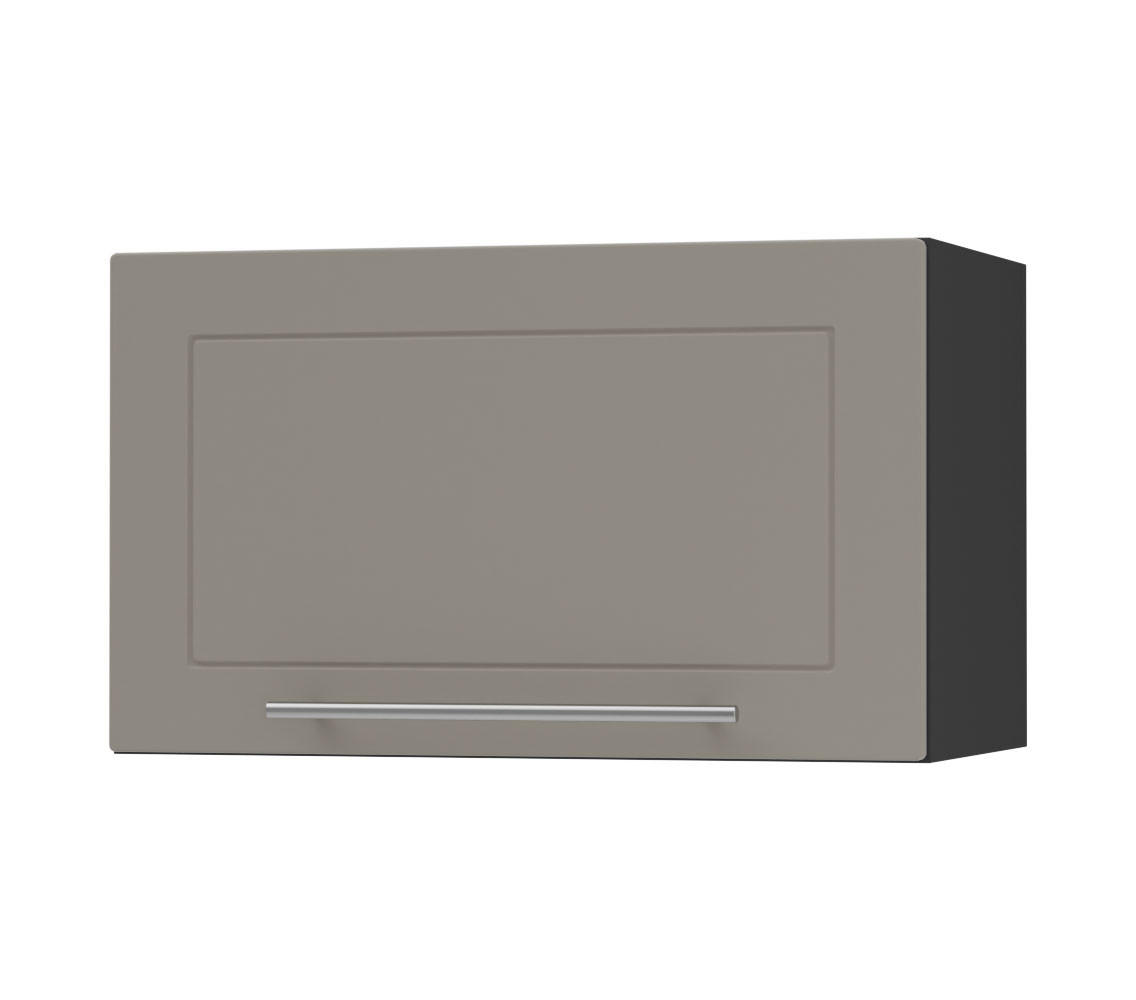 KLAPPHÄNGESCHRANK Kvantum W4B/60 Beige Matt / Schwarz Matt 60 / 32,5 / 36cm - Beige/Schwarz, Holz/Holzwerkstoff (60/36/32.5cm) - Feldmann-Wohnen