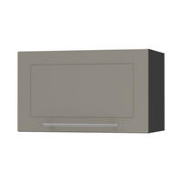 KLAPPHÄNGESCHRANK Kvantum W4B/80 Beige Matt / Schwarz Matt 80 / 32,5 / 36cm - Beige/Schwarz, Holz/Holzwerkstoff (80/36/32.5cm) - Feldmann-Wohnen