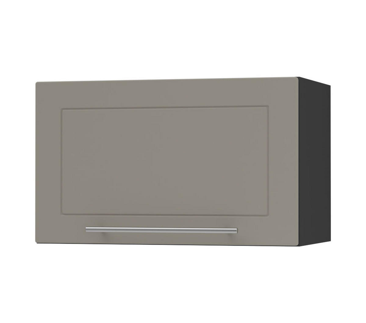 KLAPPHÄNGESCHRANK Kvantum W4B/80 Beige Matt / Schwarz Matt 80 / 32,5 / 36cm - Beige/Schwarz, Holz/Holzwerkstoff (80/36/32.5cm) - Feldmann-Wohnen