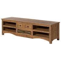 TV-BOARD Akazie 180x50x50 natur versiegelt NATURE OF SPIRIT #218 - Naturfarben, Holz (50/50/180cm) - Massivmoebel24