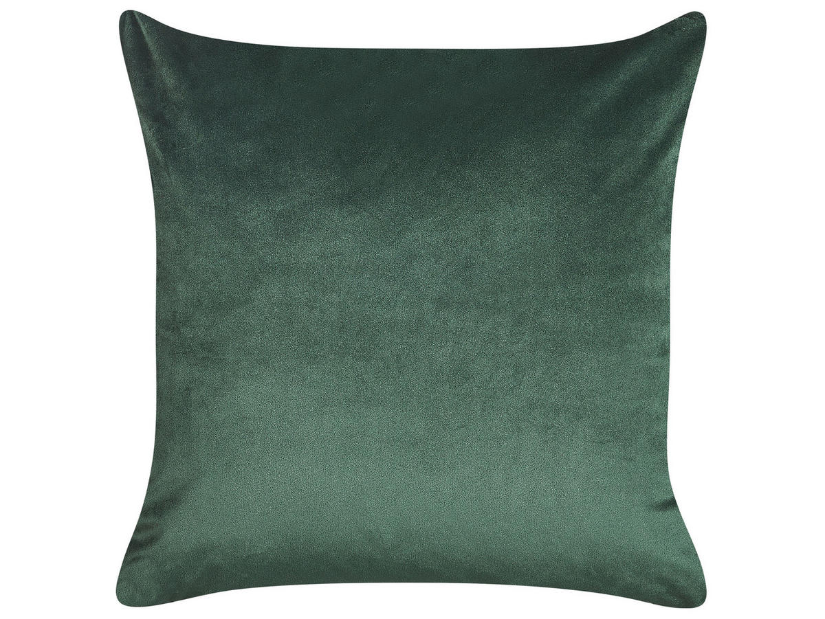 DEKOKISSEN 2er-Set Smaragdgrün 45/45 cm Daffodil - Smaragdgrün, Textil (45/45cm) - Beliani