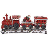 LED-WEIHNACHTSZUG mit Weihnachtsmann 39/14/20 cm - Multicolor, Kunststoff (14/20/39cm) - Home Styling Collection