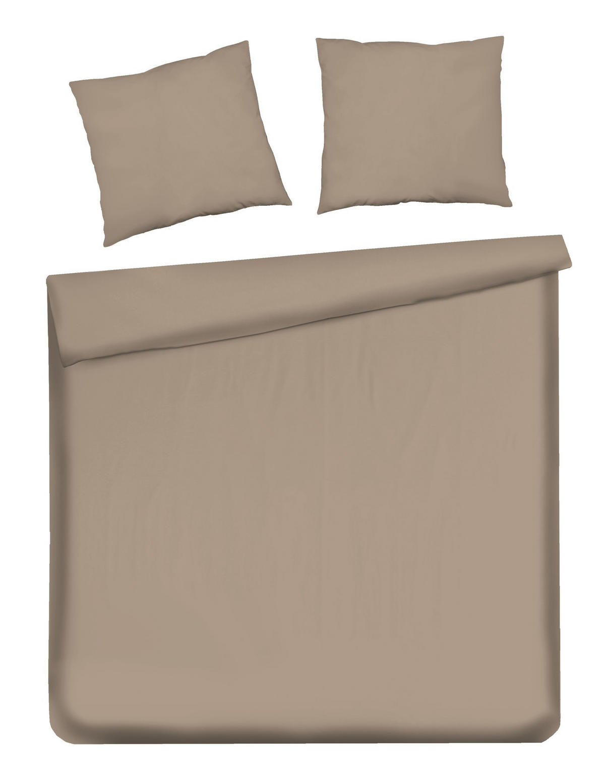 BETTWÄSCHE Satinette - Beige, Textil (200/220cm) - home&you