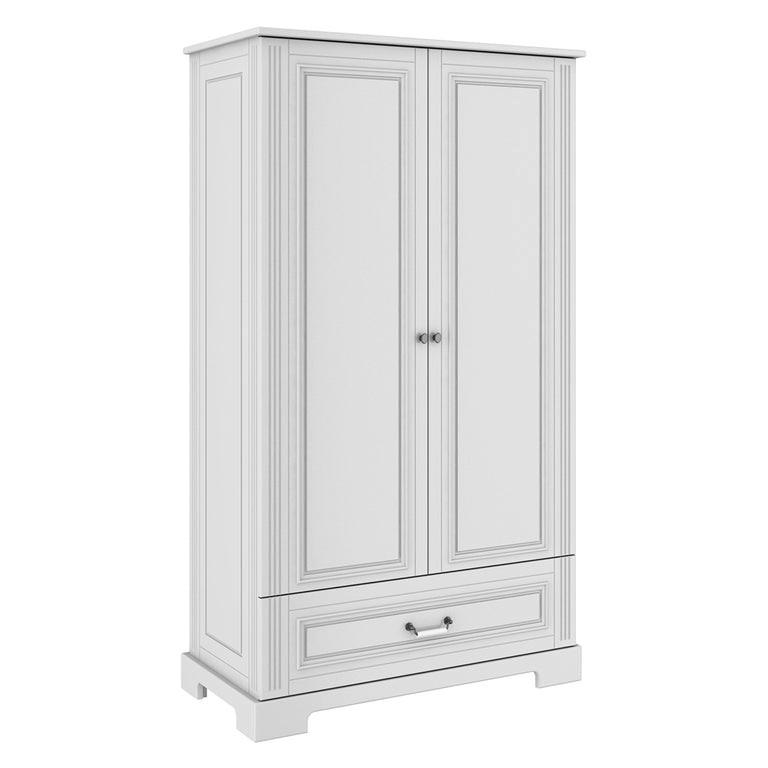 SKRIŇA 2 dvere Biela - biela, kompozitné drevo (102/180/51cm) - Petits-meubles