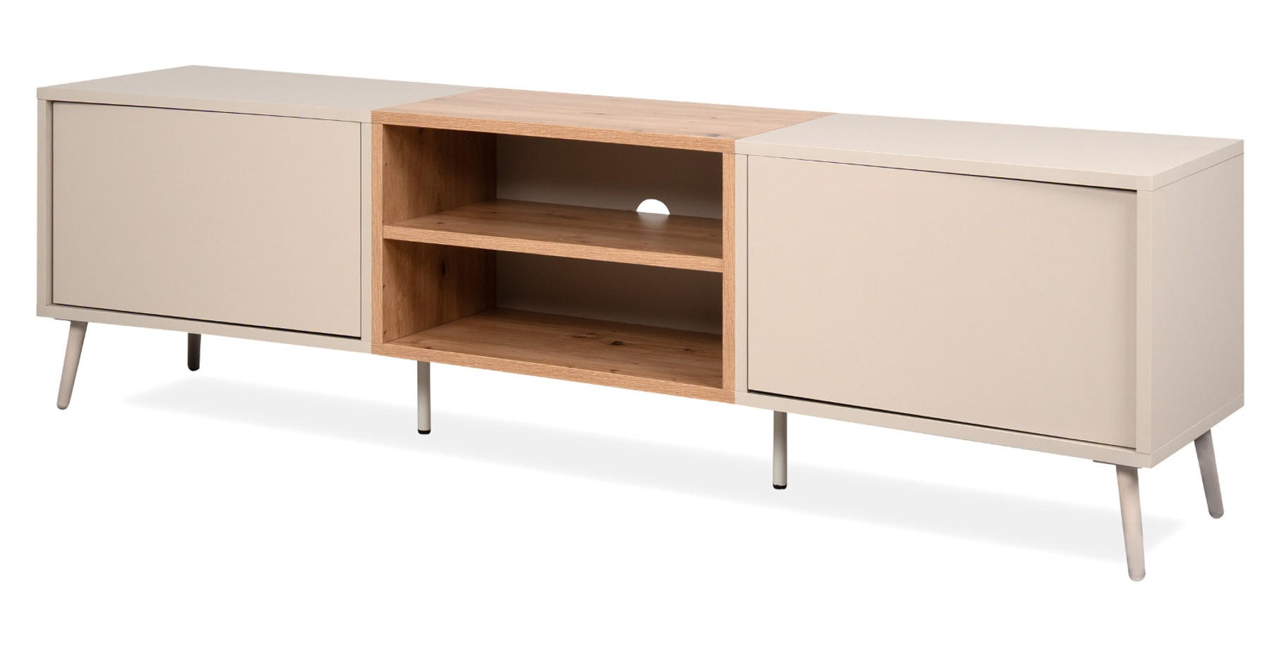 Furn.Design Tv-Lowboard Kaschmir, Eiche Artisan 175x50x37.5 cm