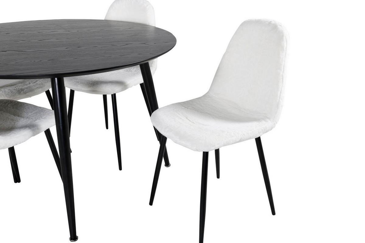 TISCHGRUPPE Weiß - Weiß, Holzwerkstoff (115/75/115cm) - ebuy24