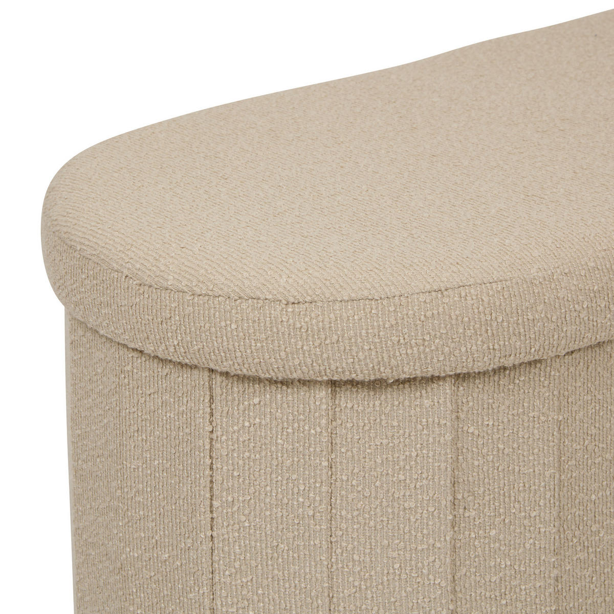 KLAPPHOCKER gepolstert Fink 76/38/38 cm - Beige, Holzwerkstoff (38/38/76cm) - Atmosphera Createur d´interieur