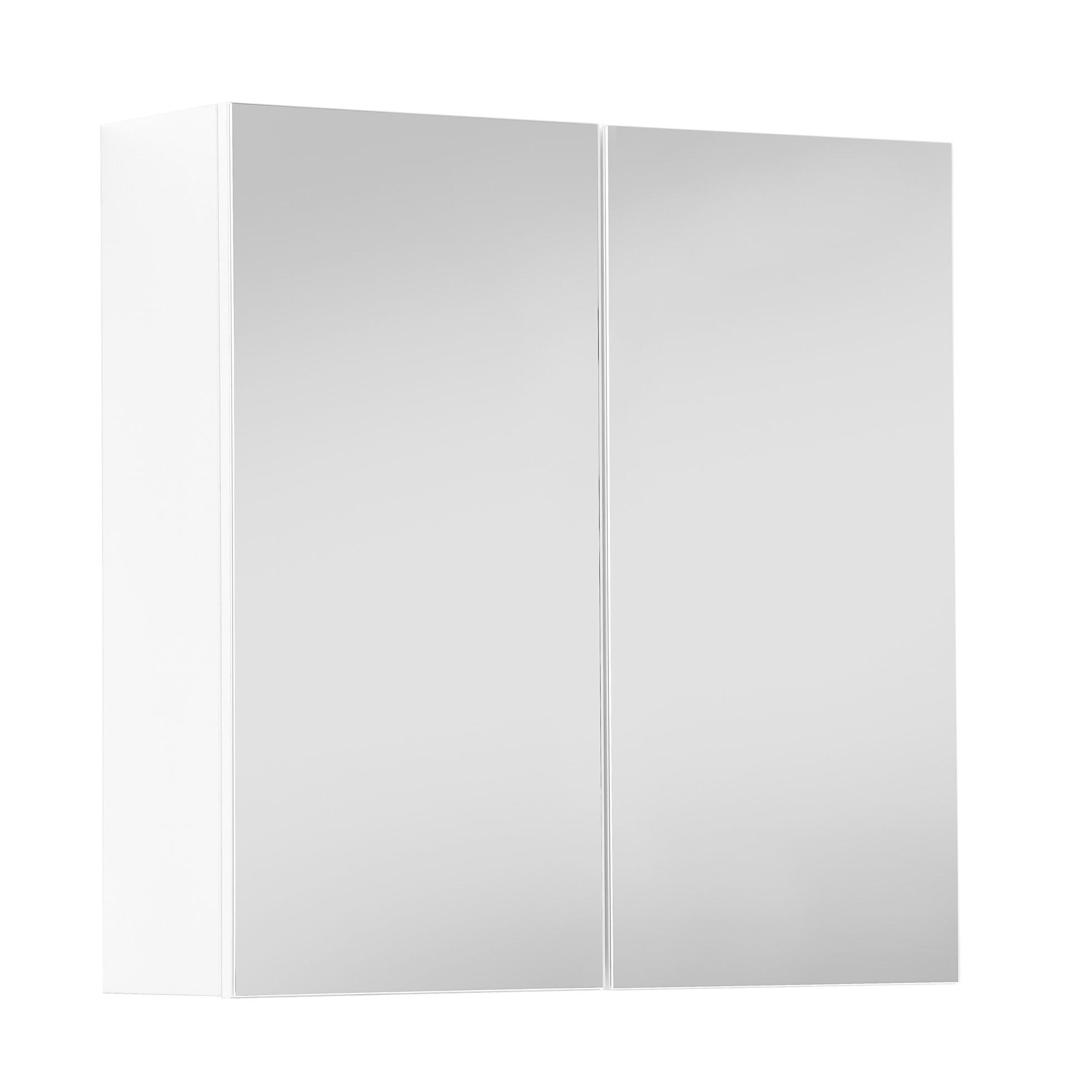 BAD-SPIEGELSCHRANK Die Badenixe - Weiß, Holzwerkstoff (70/71/23cm) - Mokebo