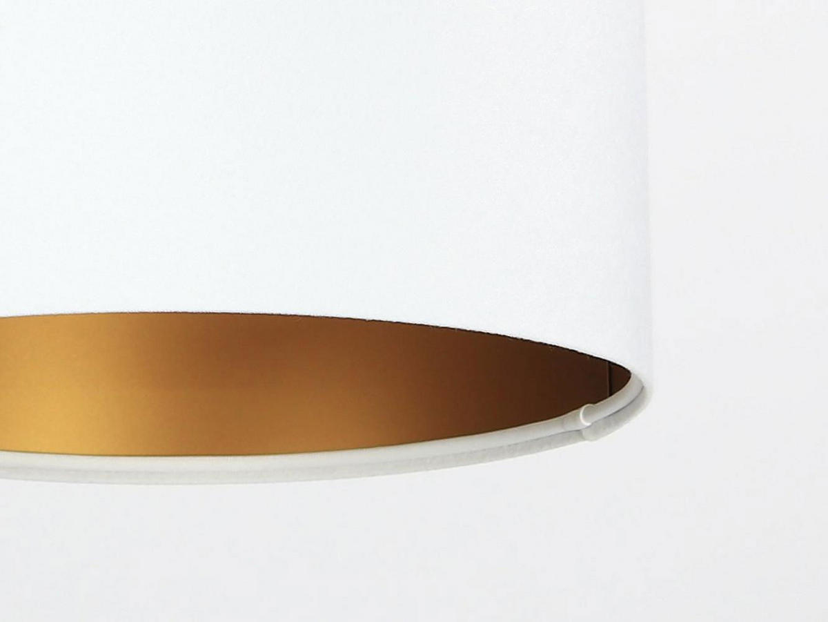 HÄNGELEUCHTE Gold 30/20 cm - Goldfarben/Weiß, Kunststoff (30/0.45/20cm) - ONZENO
