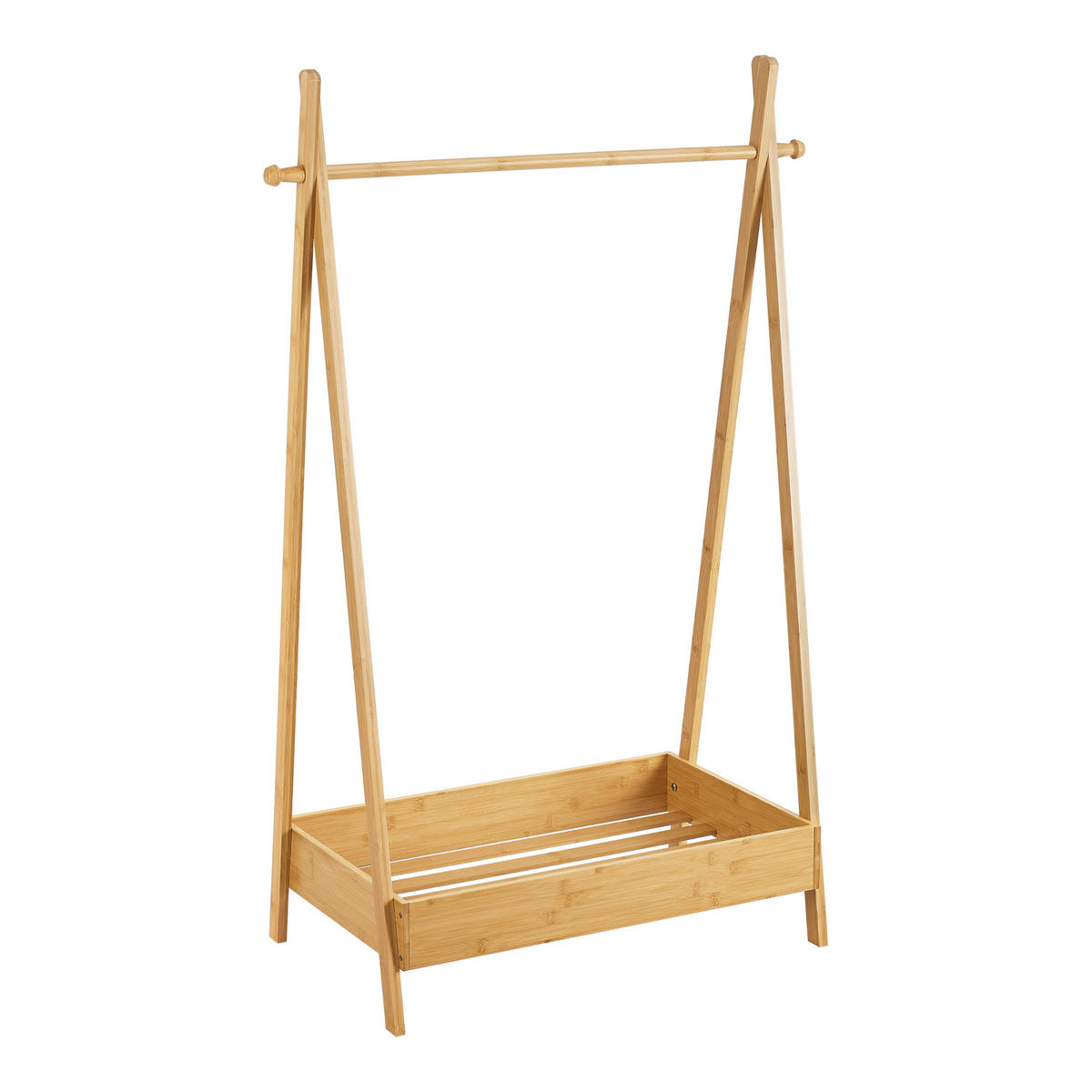 GARDEROBENSTÄNDER Sola - Naturfarben, Holz (73/126/42cm) - [en.casa]
