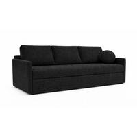 SOFA Schwarz SISI Mit Schlaffunktion Boucle - Schwarz, Textil (207/90/87cm) - Sepro Meble
