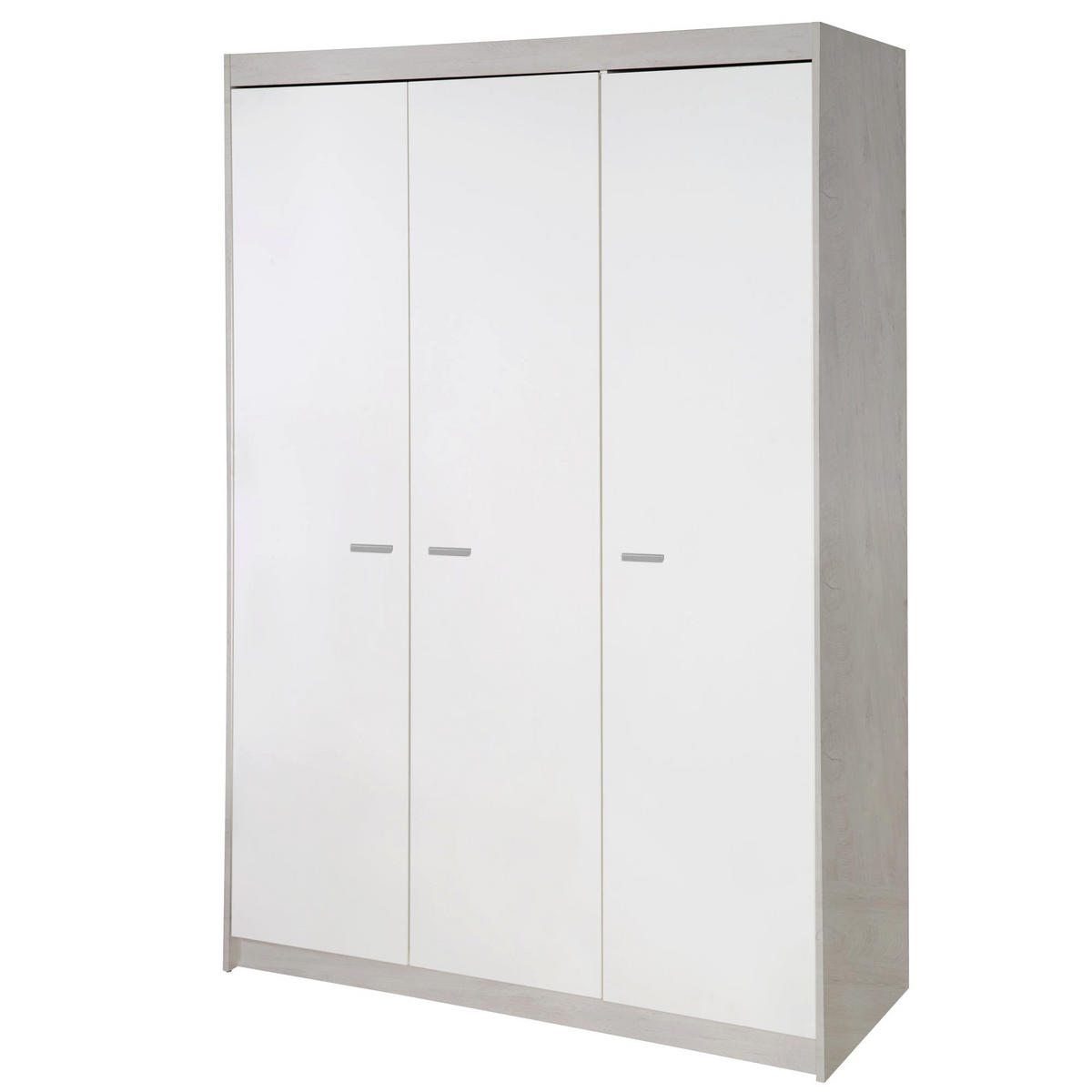 KLEIDERSCHRANK Julia - Weiß, Holzwerkstoff/Kunststoff (131/190/52cm) - Roba