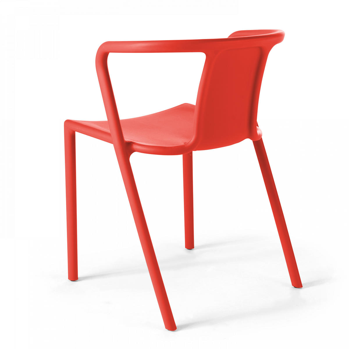 GARTENSTUHL, Rot - Rot, Kunststoff (60/80/60cm) - Oviala