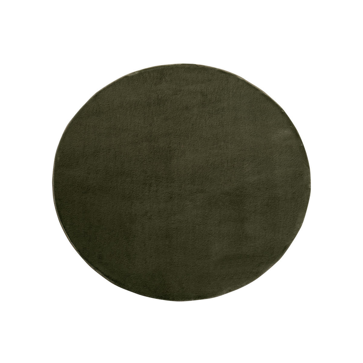 HOCHFLOR-TEPPICH Topia 400 Dunkelgrün 160 cm Rund - Grün, Textil (160/160cm) - carpet city