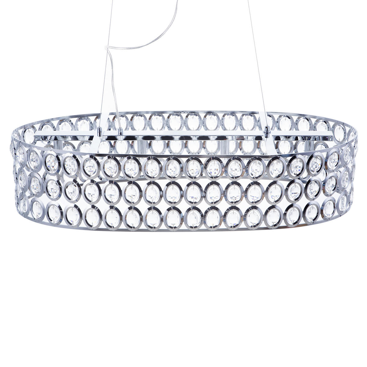 HÄNGELEUCHTE Tenna 93x29x133 cm - Silberfarben, Metall (29/93/133cm) - Beliani
