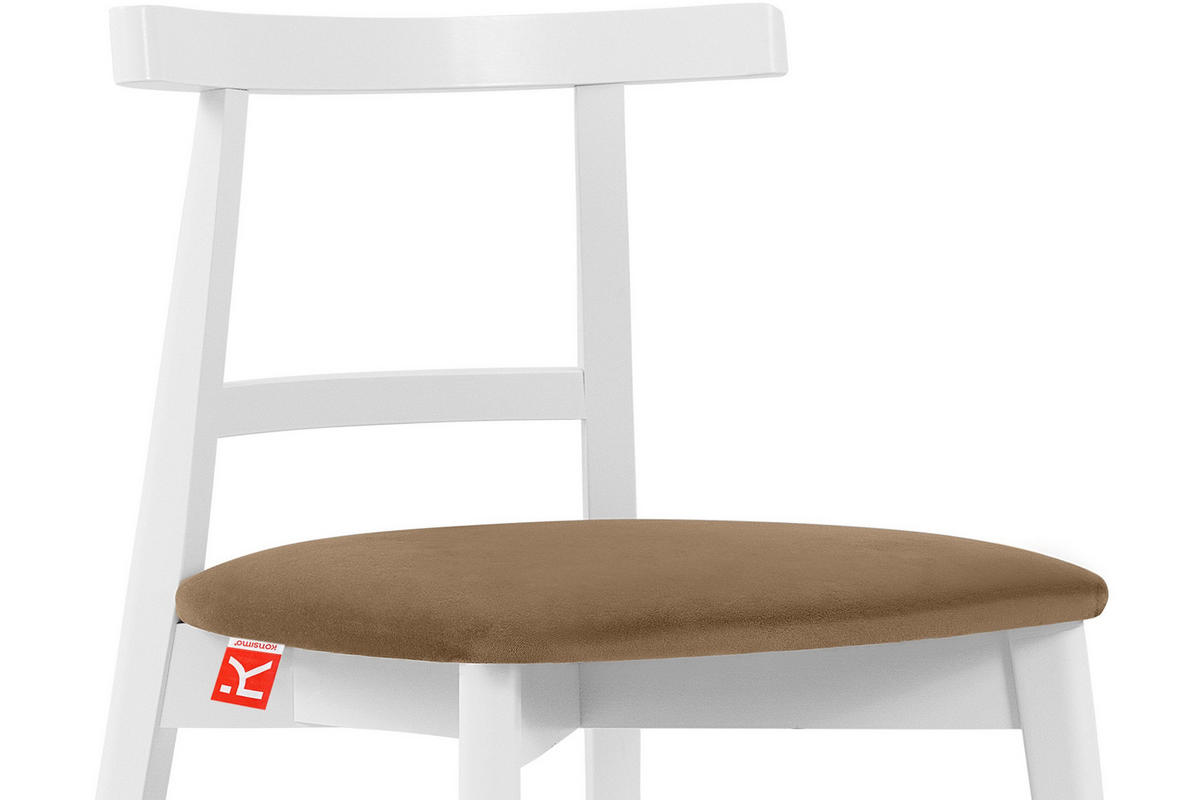 ESSTISCHSTÜHLE LILIO 2 St Vintage, Beige / weiß - Beige/Weiß, Holz/Textil (47/76/45cm) - KONSIMO®