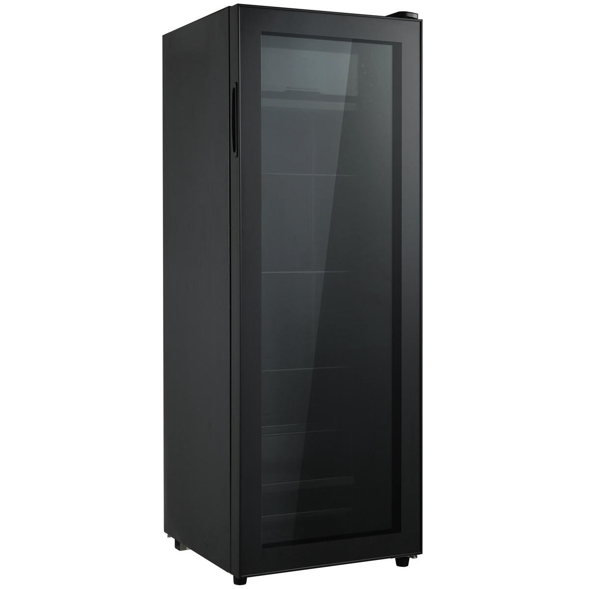 MINIKÜHLSCHRANK 40.5/40/112 cm Schwarz 128L mit verstellbare Einlegeböden und blaueLED - Schwarz, Metall (40/110/40.5cm) - Oxeza