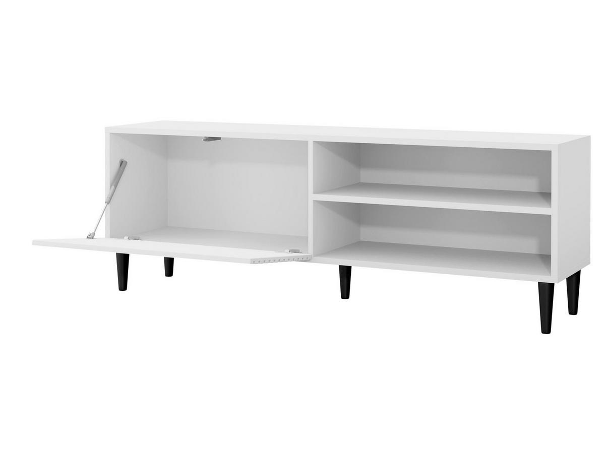 TV-ELEMENT Nakomo - Schwarz/Weiß, Holz/Holzwerkstoff (150/53/40cm) - MIRJAN24