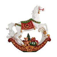 LEDFIGUR Sparklehorse, 43x14x42 cm, Rot, Dekorative Weihnachtsdeko - Rot, Kunststoff (14/43/42cm) - home&you