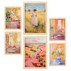 POSTER Set Mit 6 Land Schönheit In Vielseitiger A3 & A4 Rahmen Aus Hellem Holz - Beige, Papier (29/3cm) - Nacnic