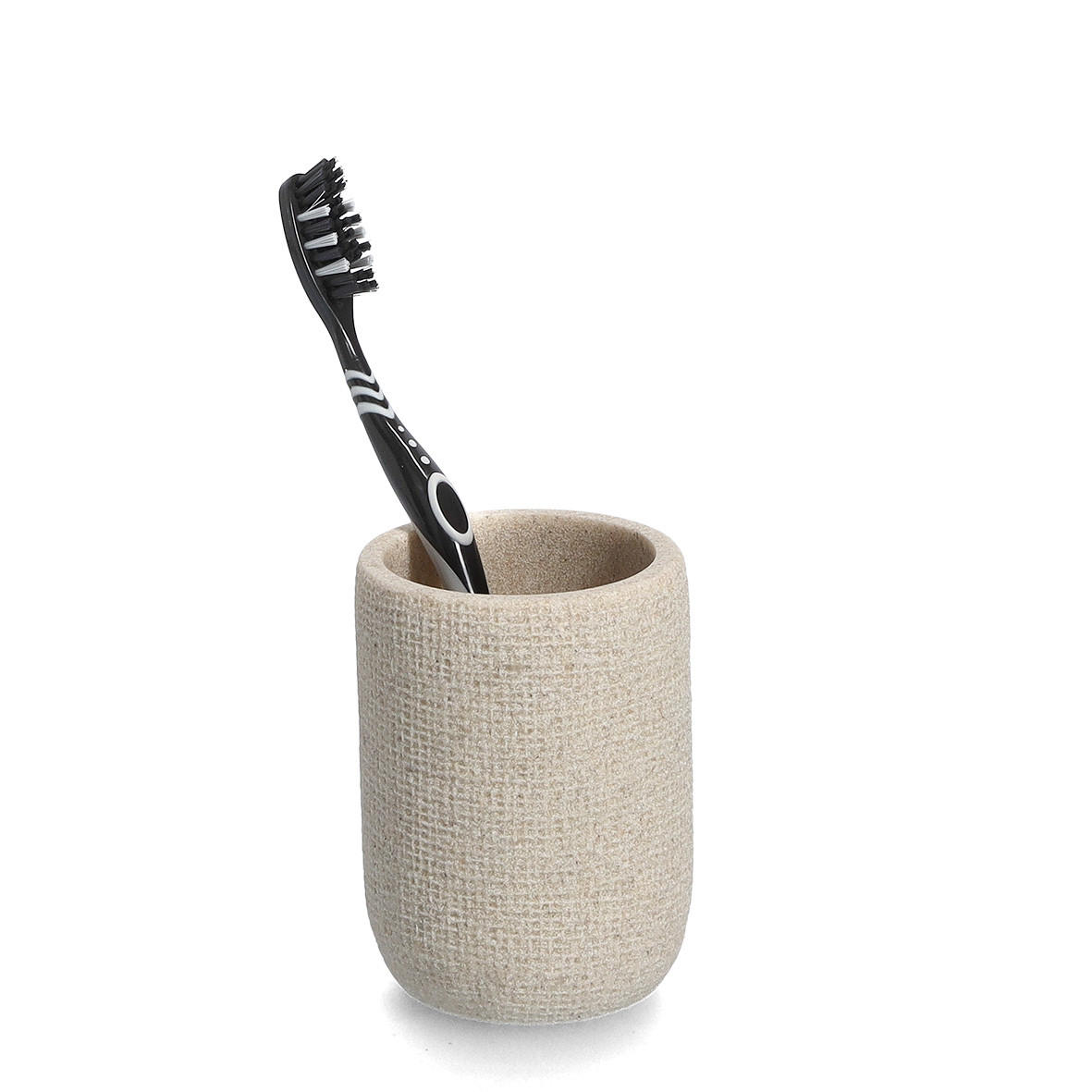 ZAHNPUTZBECHER Natural - Beige - Beige, Stein (7.2/10/7.2cm) - Zeller Present