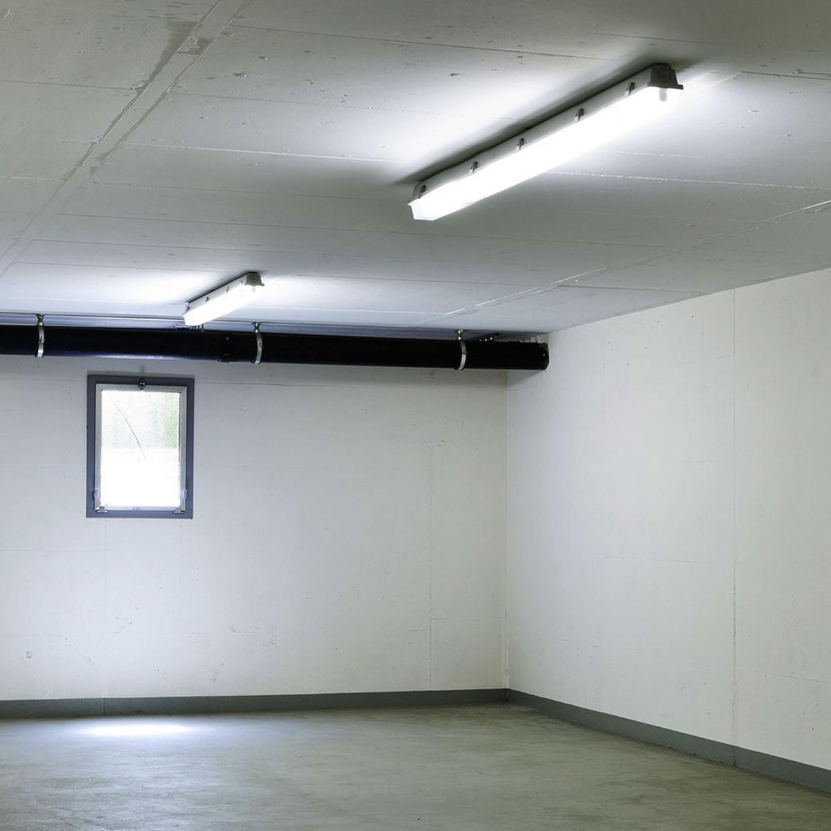 LED DECKENLEUCHTE Weiß Kunststoff 4er Set - Weiß, Kunststoff (120/8.6/7cm)