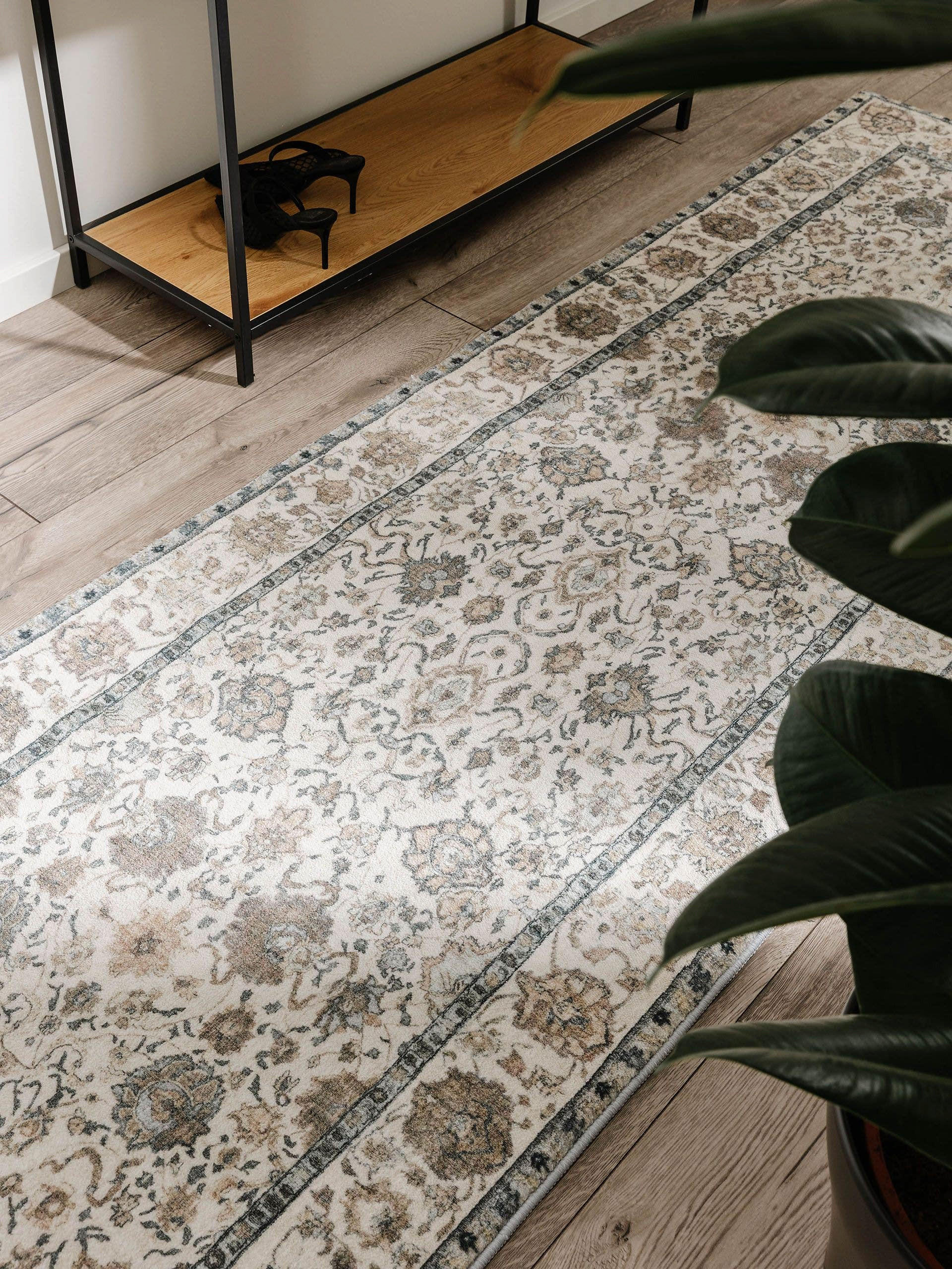 Thumbnail - benuta Pop Läufer, Beige, Textil, Orientalisch, Rechteckig, 80x240 cm, Oeko-Tex® Standard 100, wasserabweisend, Teppiche...