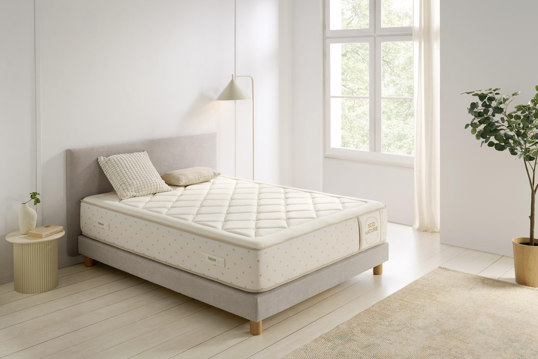 MATRATZE Eco Nature Spring - 90X200 cm - Beige, Textil (90/200cm) - Moonia