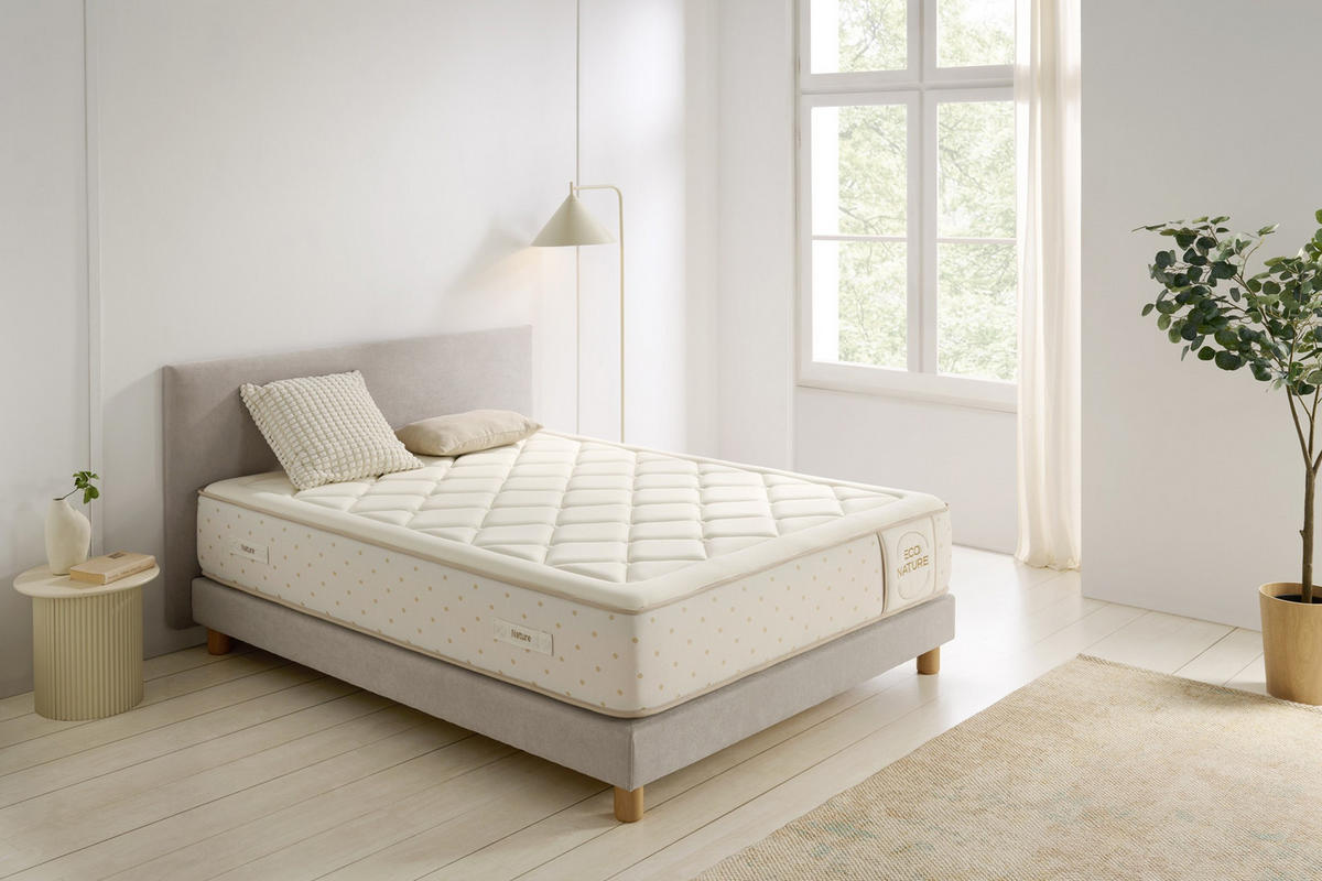 MATRATZE Eco Nature Spring - 135X200 cm - Beige, Textil (135/200cm) - Moonia