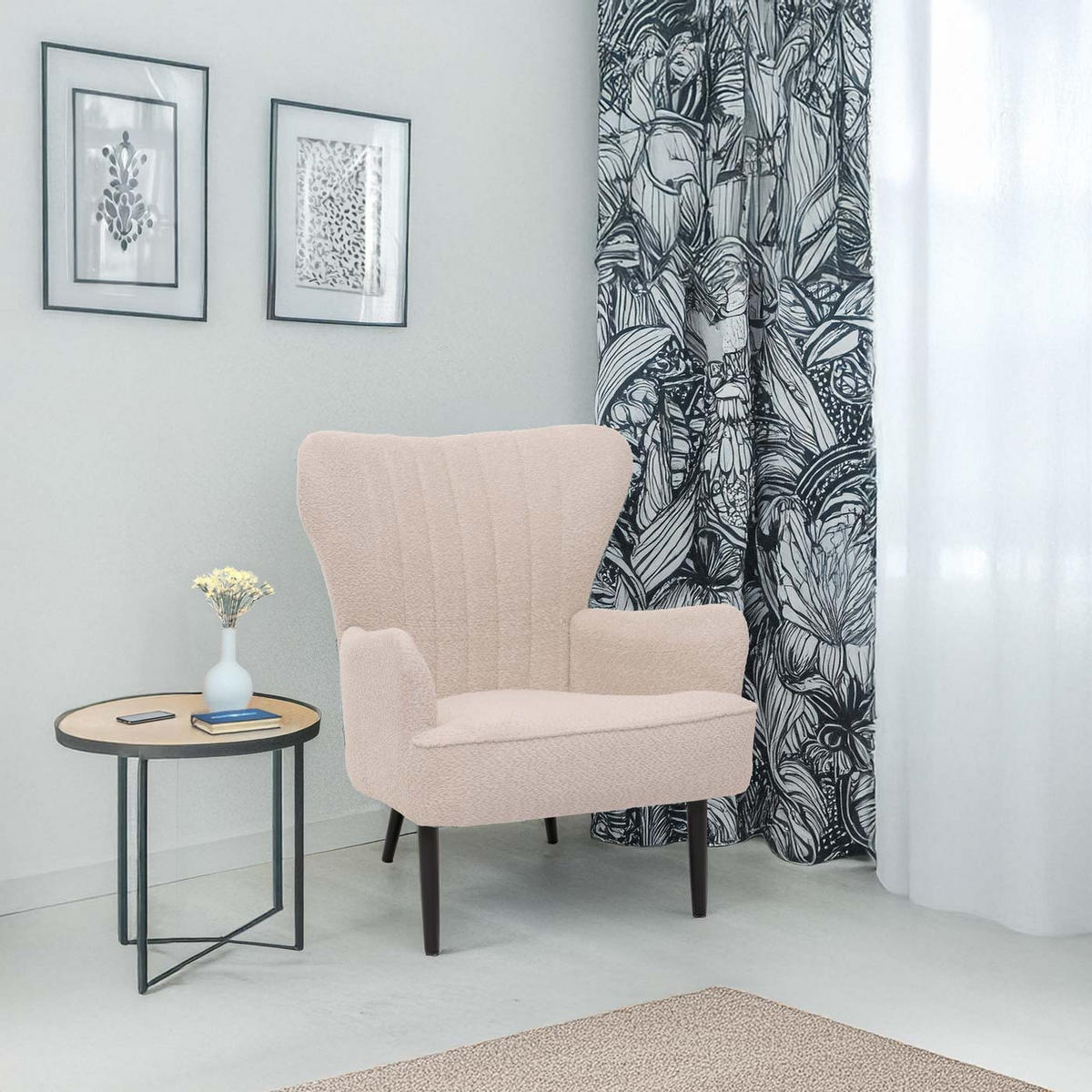 LOUNGE-SESSEL Beige - Beige, Textil (75/80/78cm) - MCW