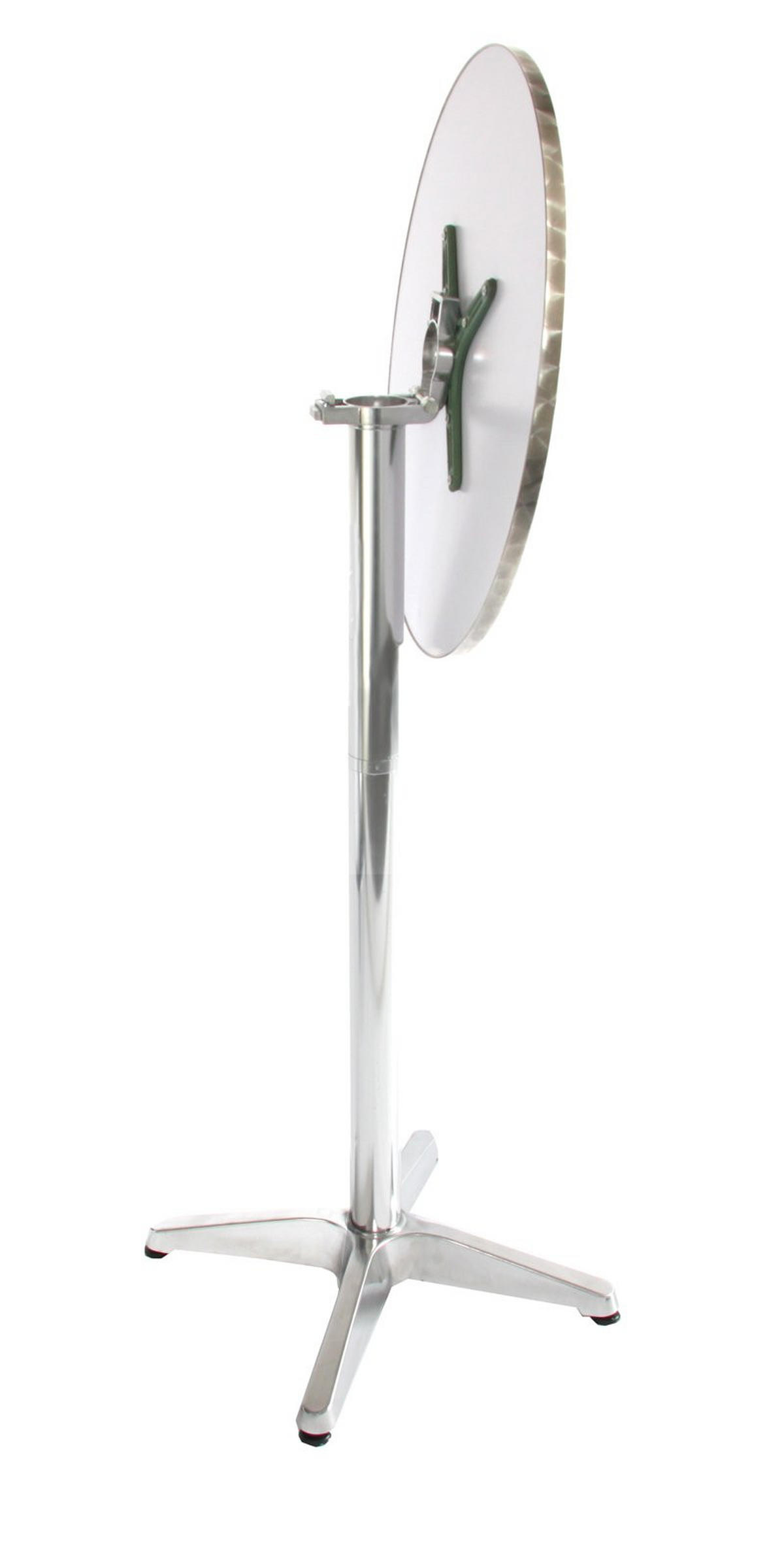 ALU-STEHTISCH KLAPPBAR BETONEINGUSS rund Silber - Silberfarben, Metall (60/60/110cm) - MCW