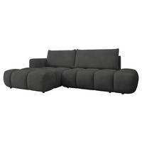 ECKSOFA Soffi, Seite: Links - Anthrazit/Schwarz, Holz/Kunststoff (283/166cm) - MIRJAN24