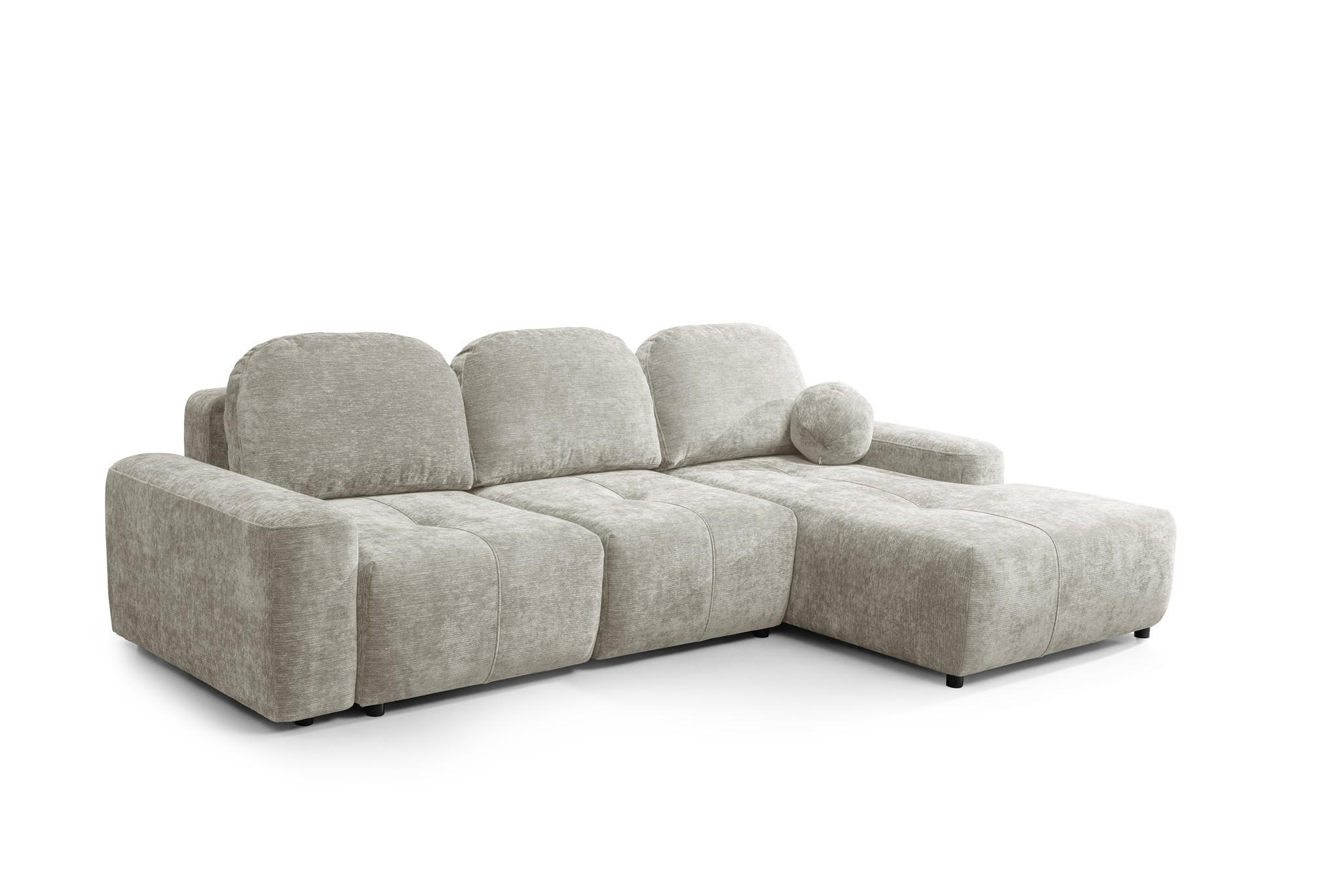 ECKSOFA Argos In Vibe - Beige, Holzwerkstoff/Textil (267/170cm) - Fun Möbel