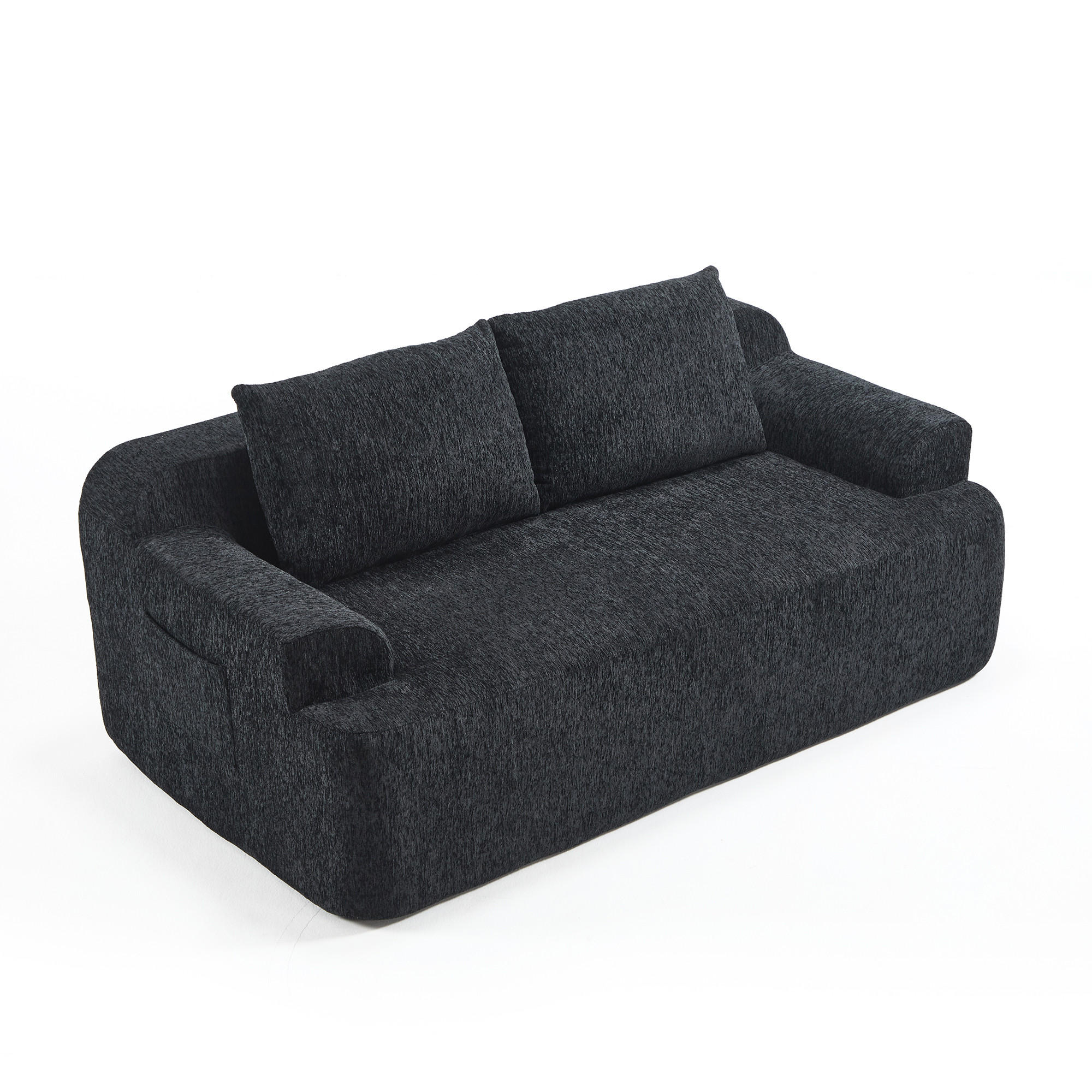 ComfortXL 2-Sitzer-Sofa Schwarz 90x65x170 cm