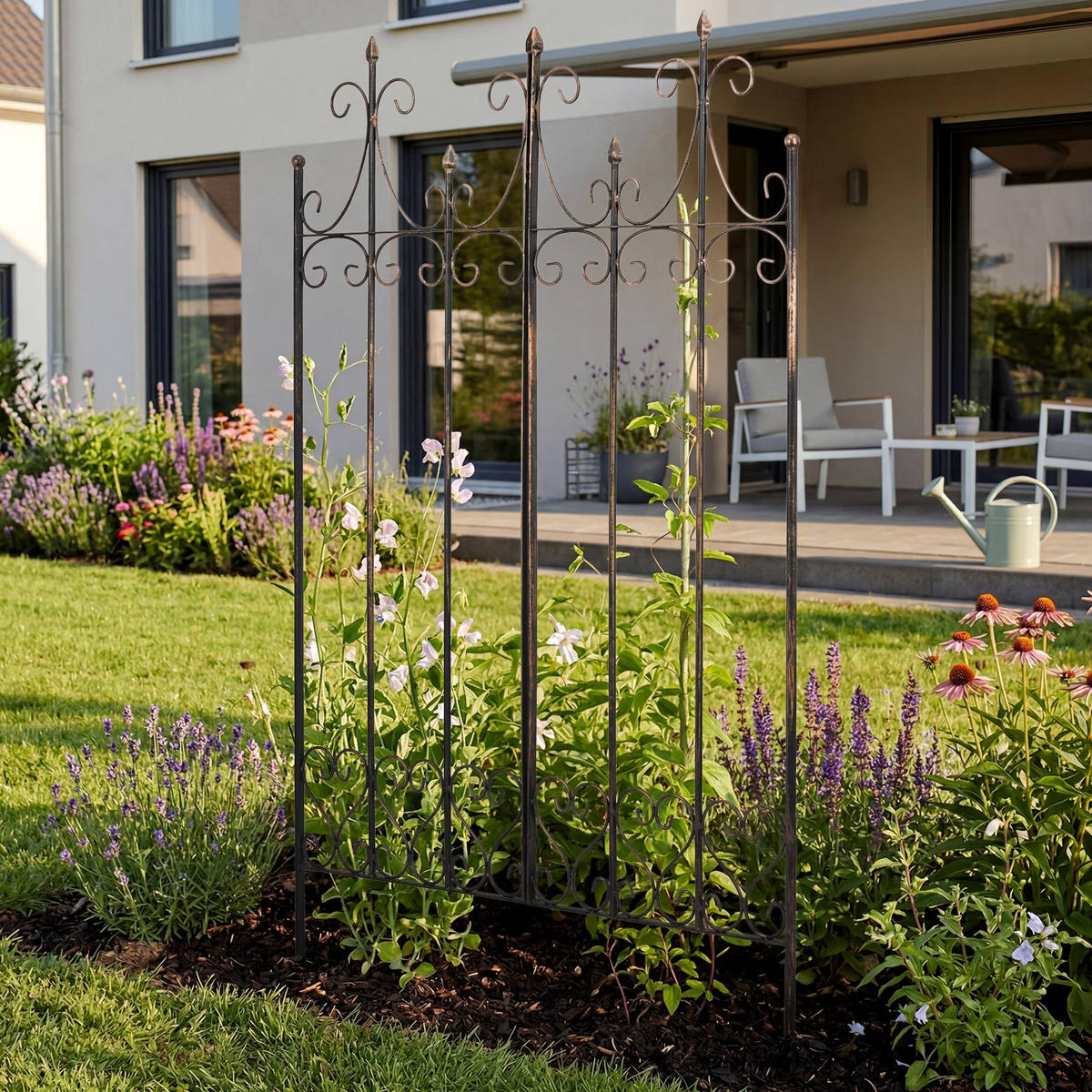 RANKGITTER Metall Bronze - Bronzefarben, Metall (100/150/2cm) - CLP