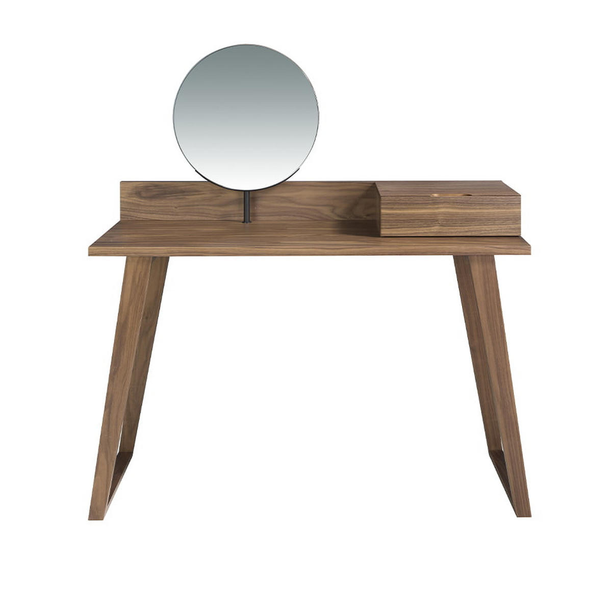 SCHMINKTISCH Rechteckig Walnuss 120/45/126 cm - Nussbaumfarben, Holz (120/126/45cm) - ANGEL CERDA