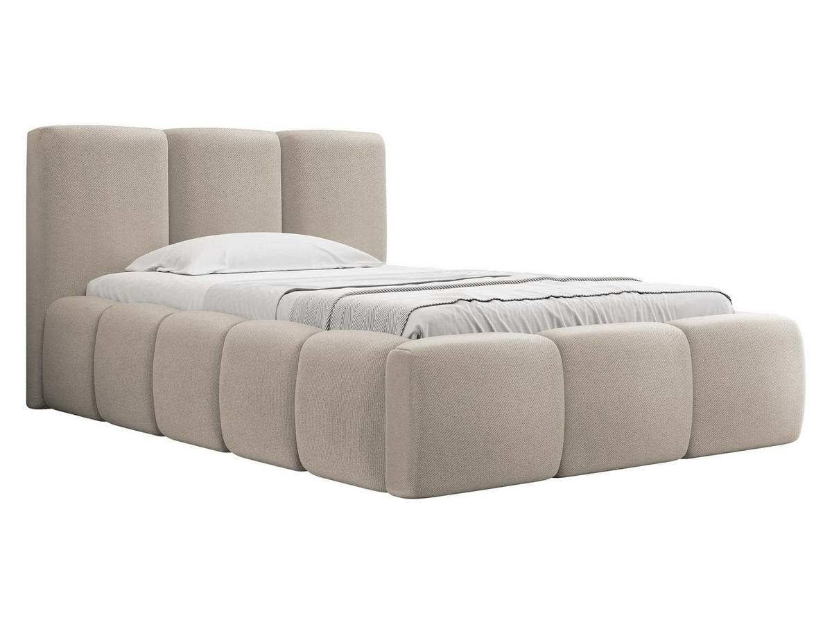 POLSTERBETT Kevson 90 - Beige, Holz (90/200cm) - MIRJAN24