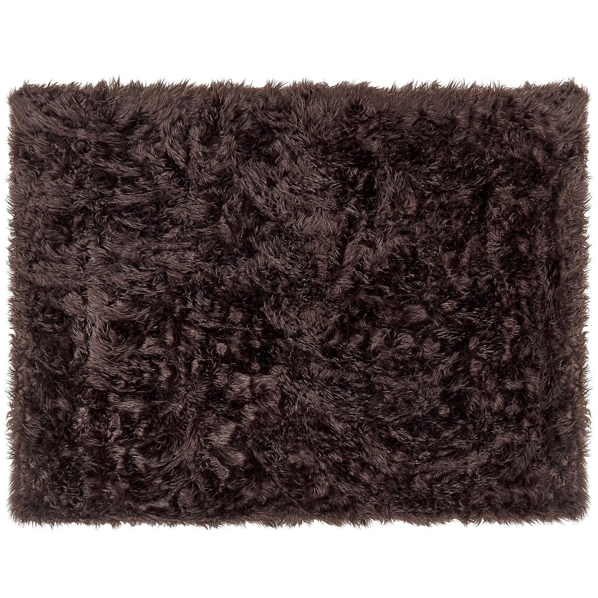 PREGRINJALO rjava 150 x 200 cm Delice - temno rjava, tekstil (150/200cm) - Beliani