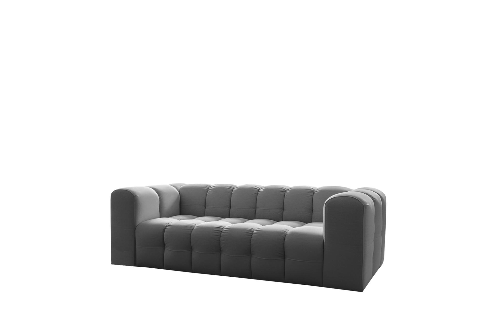 Fun Möbel Sofa Grau 230x75x106 cm