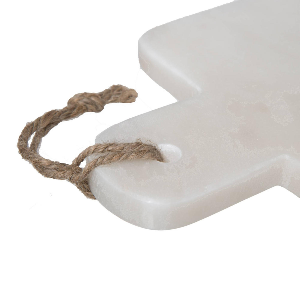 SCHNEIDEBRETT Marmor Geom 15,2/30,5/1,4 cm - Weiß, Stein (30.5/15.2cm) - Secret de Gourmet