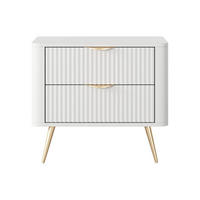 NACHTTISCH - 63.2 cm x 38 cm - Holz, Platte - Weiß - ELONARIA - Weiß, Holz (63.2/55.3/38cm) - Vente-Unique