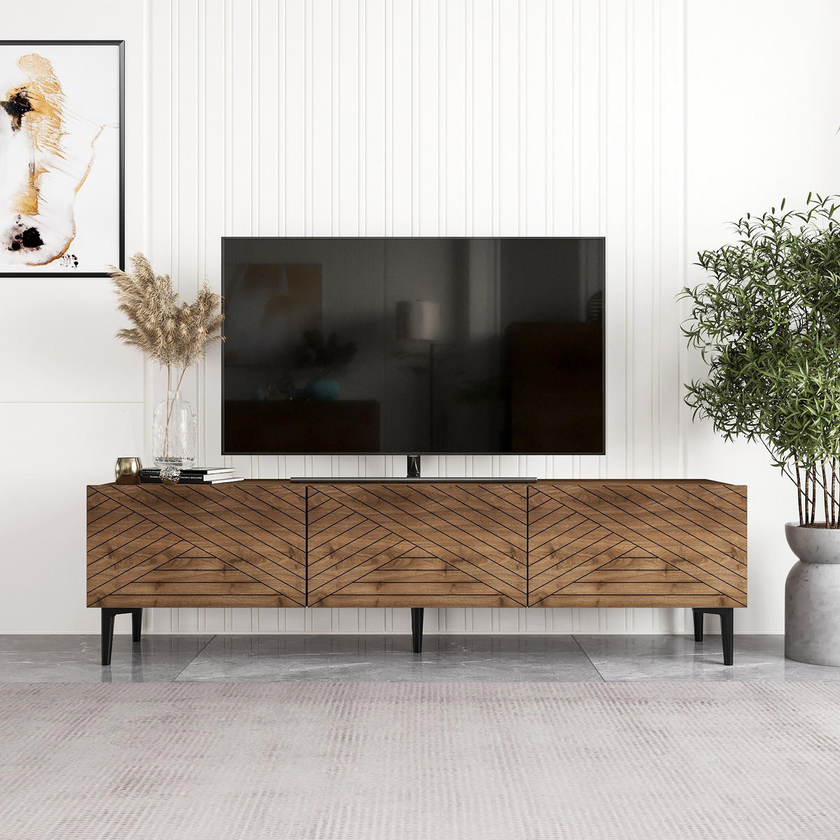 TV-MÖBEL felix Braun - Braun, Holz (31/44/160cm) - Habitat Garten