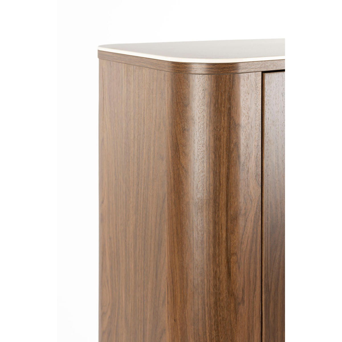 AUFBEWAHRUNGSSCHRANK Almira Marmoroptik Walnussfarbe - Braun, Holzwerkstoff (100/140/40cm) - Housecraft Living
