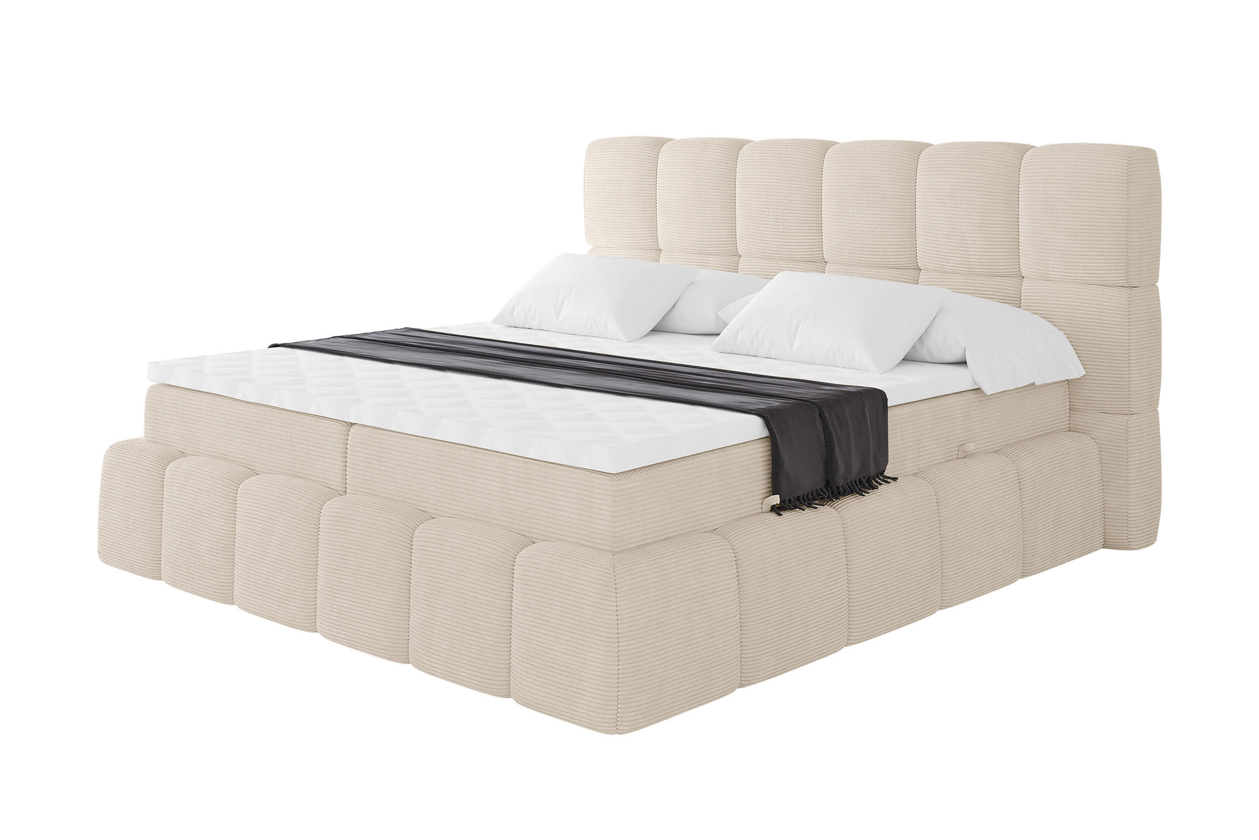 Altdecor Boxbett Champagner 120x200 cm