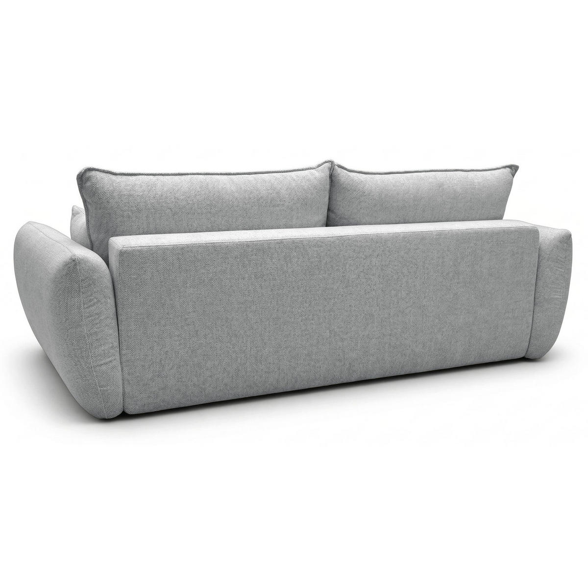 3-SITZER SCHLAFSOFA Zordo Chenille Grau - Schwarz/Grau, Kunststoff/Textil (238/91/102cm) - Selsey