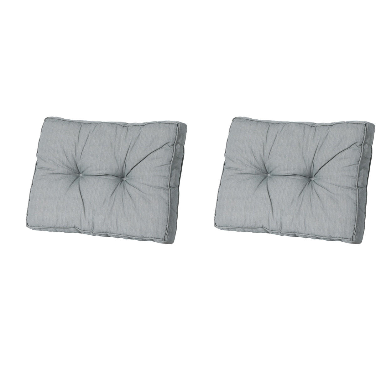 RÜCKENKISSEN Basic 43/60 cm 2er-Set - Grau, Textil (60/8/43cm) - Madison